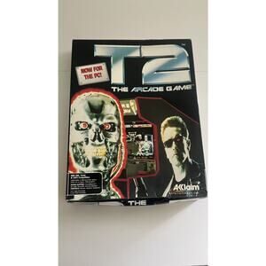 🔥T2 The Arcade Game now on PC big box Terminator 2 Acclaim Vintage DOS 1991🔥